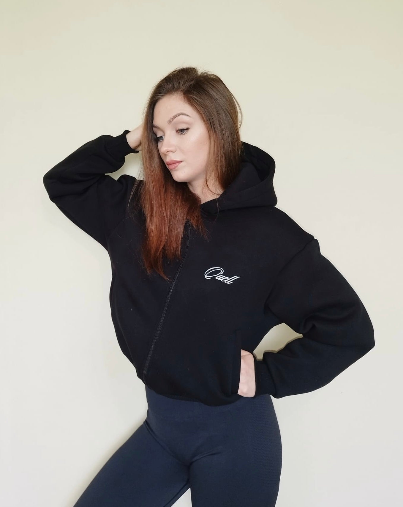 Bluza damska zapinana czarna