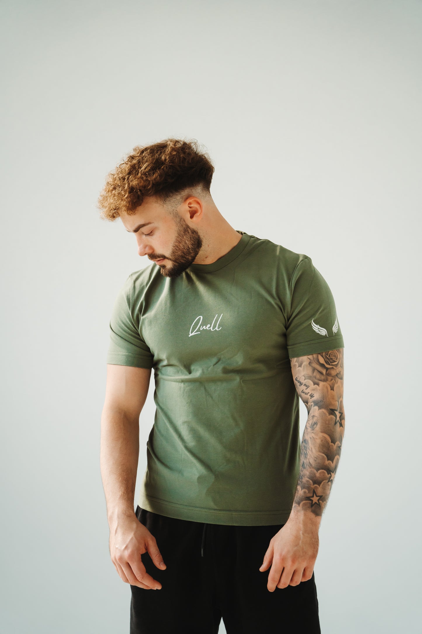 Slim fit T-shirt Ambition khaki