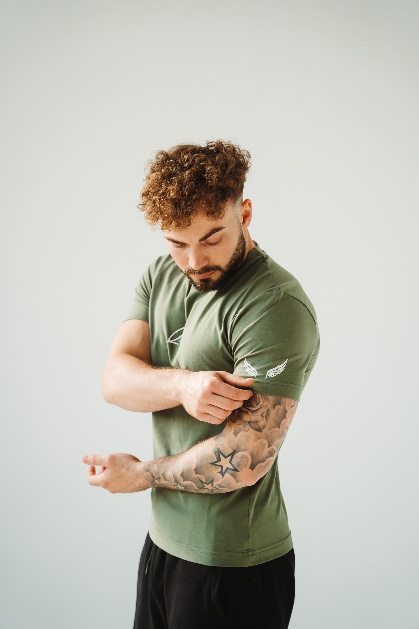 Slim fit T-shirt Ambition khaki