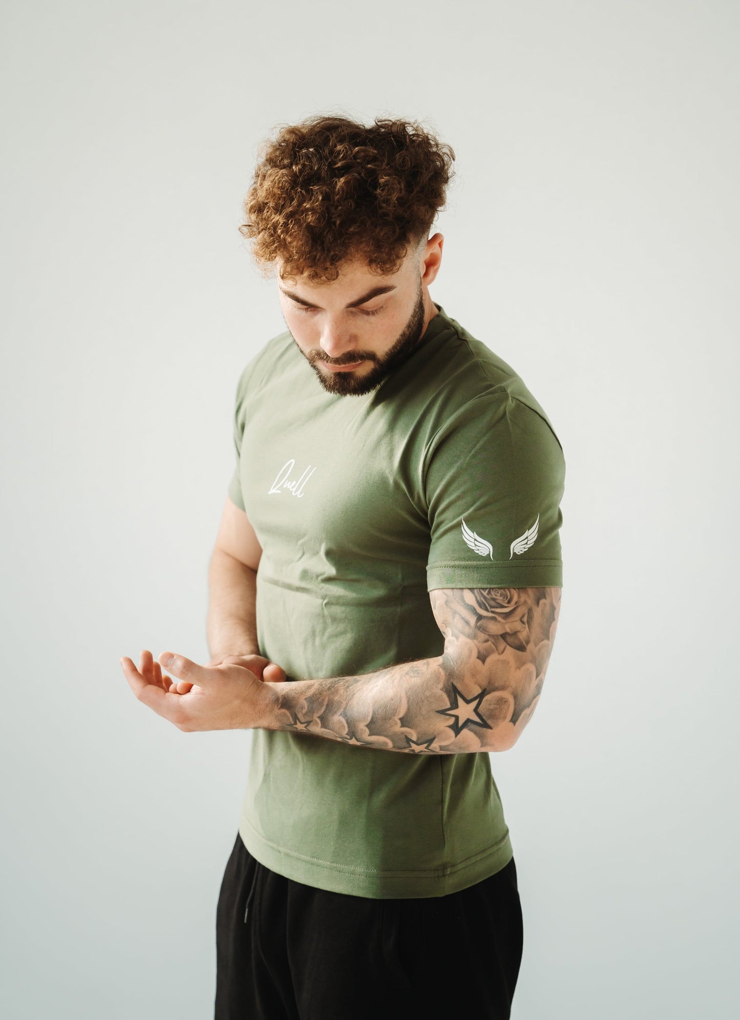 Slim fit T-shirt Ambition khaki