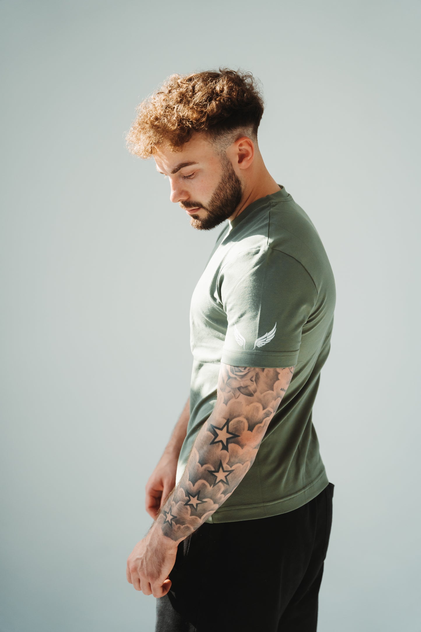 Slim fit T-shirt Ambition khaki