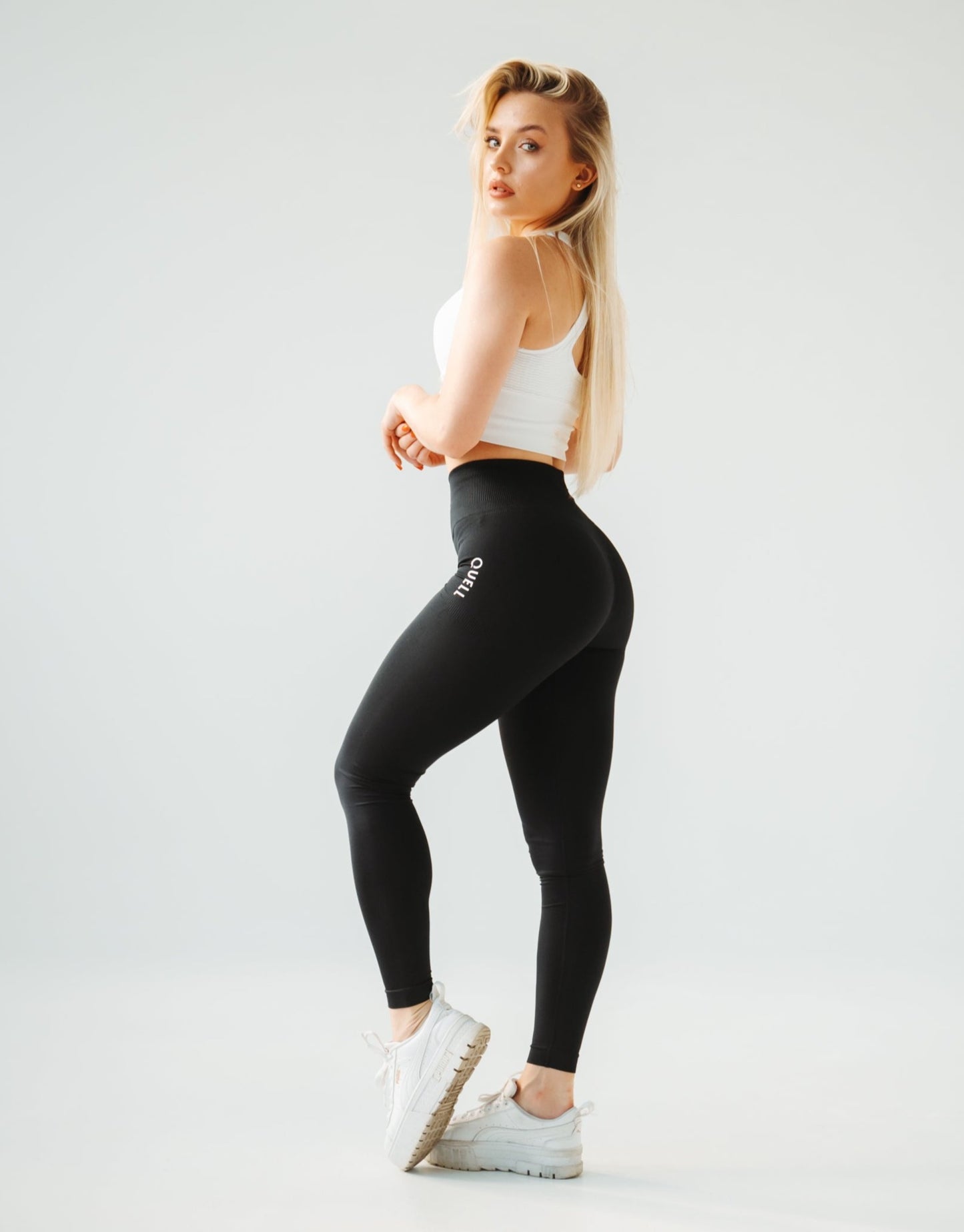 Legginsy Bezszwowe AMBITION Black