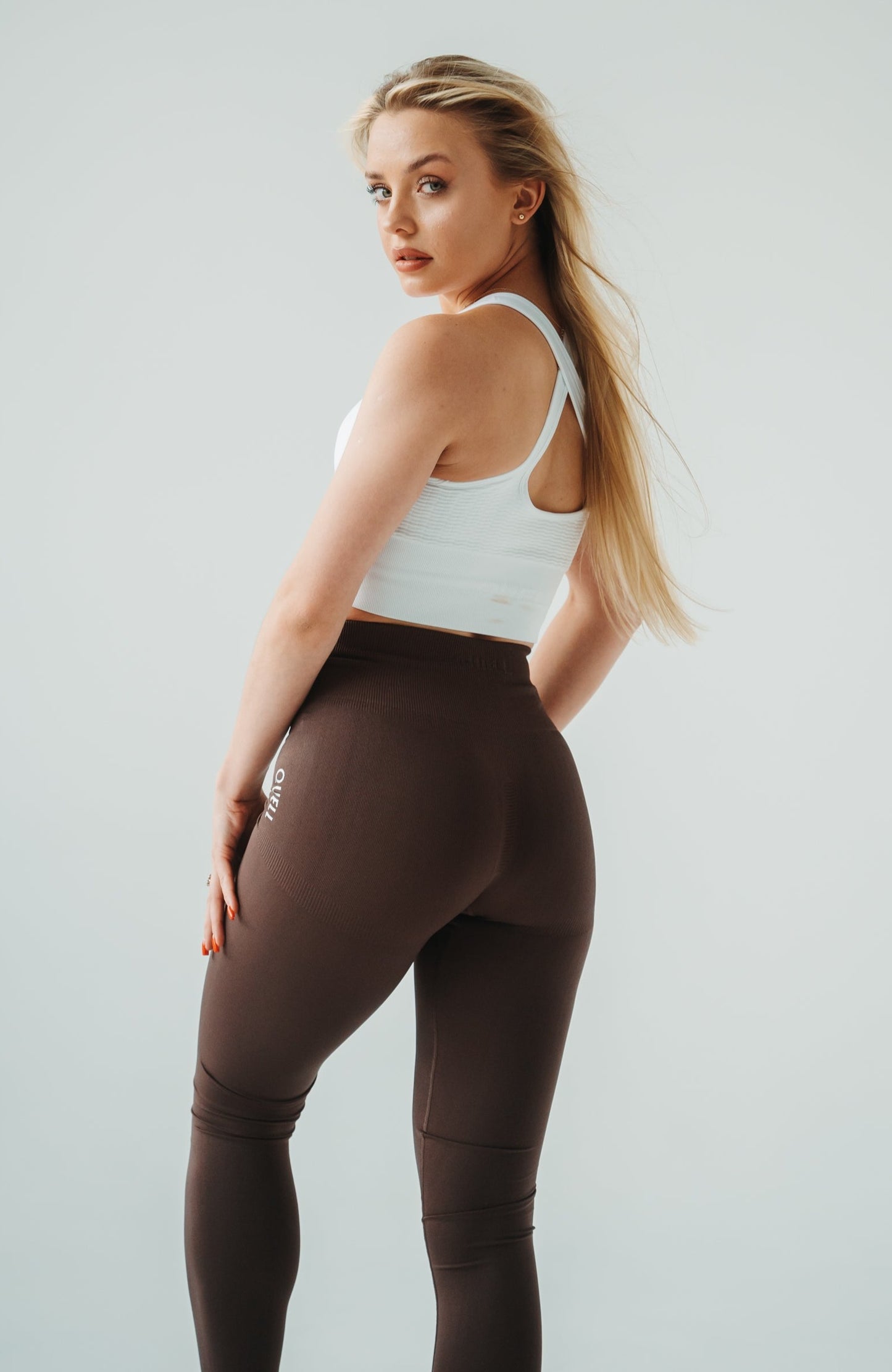 Legginsy Bezszwowe AMBITION Chocolate